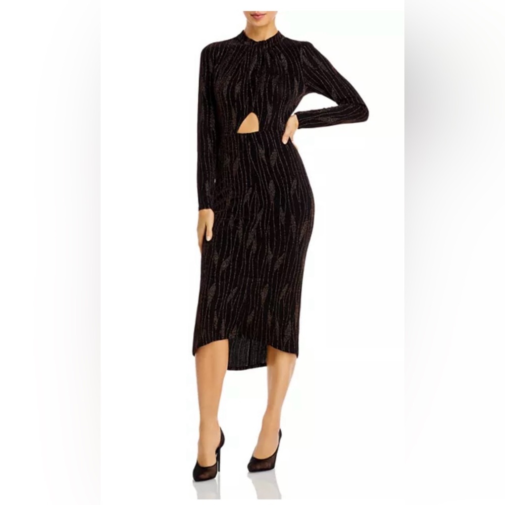 *NWT* Long Sleeve Cutout Midi Dress